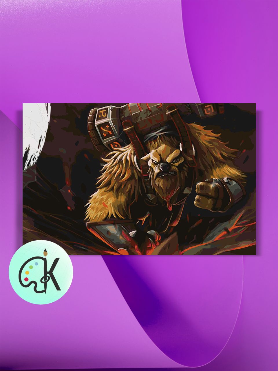 

Картина по номерам на холсте Культура Цвета Dota 2 - Earthshaker, 40 х 60 см, Dota 2 - Earthshaker