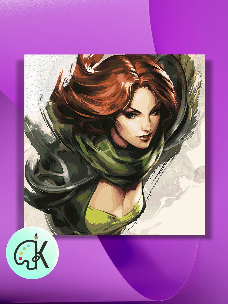 

Картина по номерам на холсте Культура Цвета Dota2 - Windranger, 40 х 40 см, Dota2 - Windranger