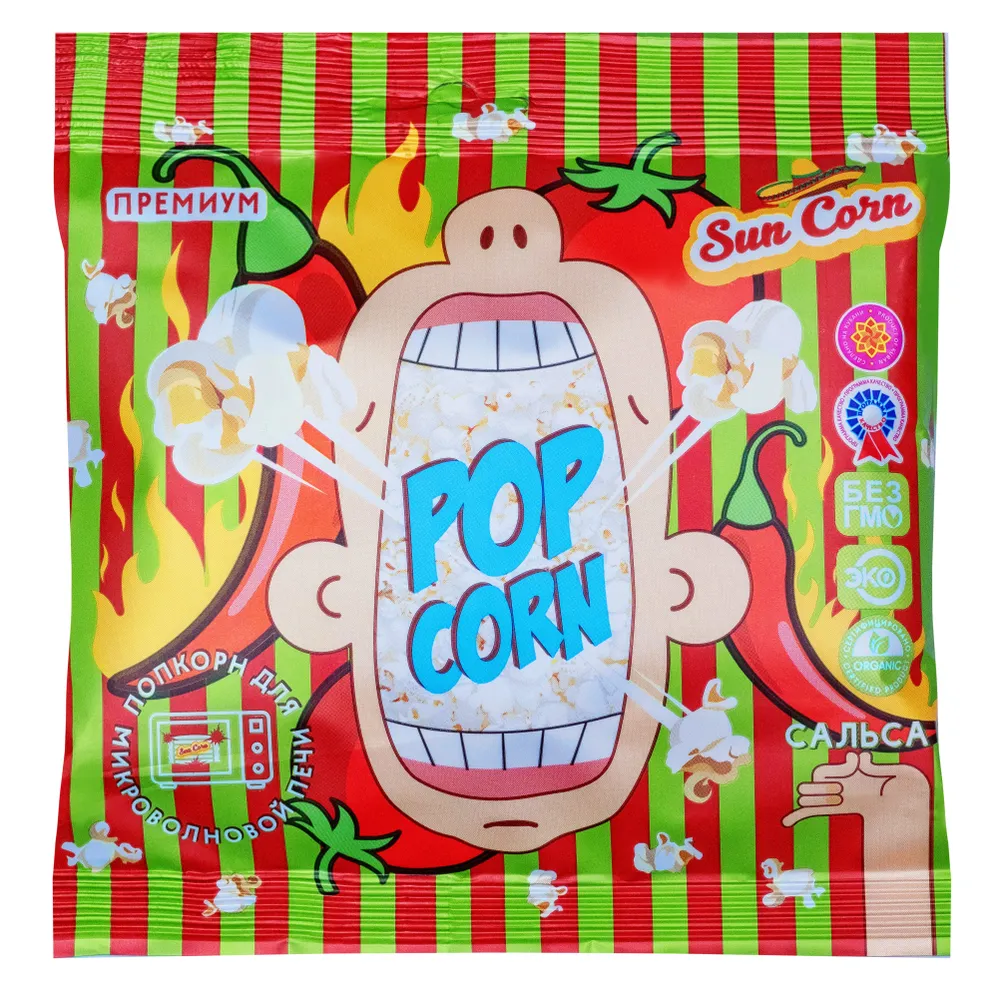 Попкорн Sun Corn для СВЧ, сальса, 100 г
