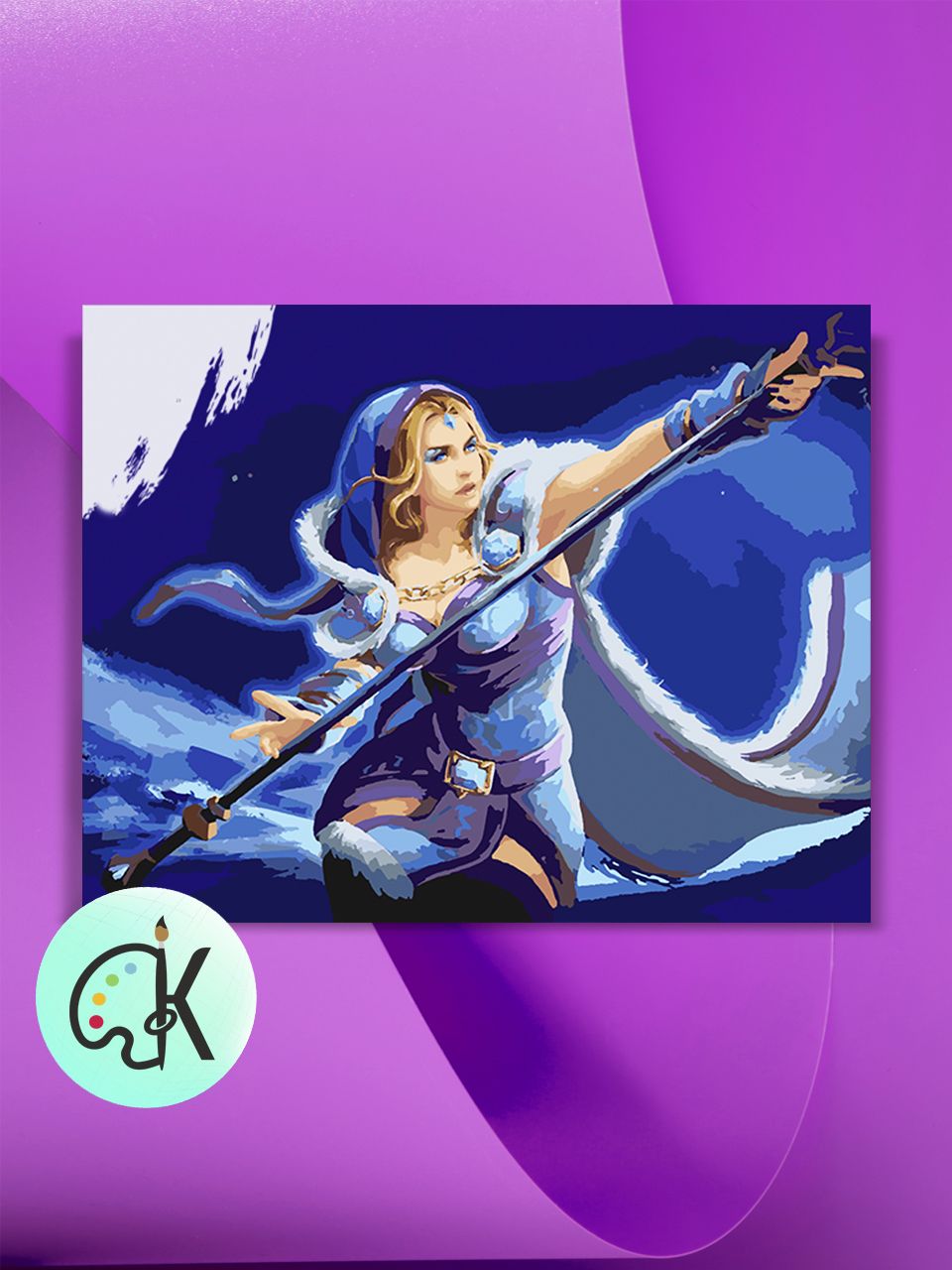 

Картина по номерам на холсте Культура Цвета Dota 2 - Crystal Maiden Art, 40 х 50 см, Dota 2 - Crystal Maiden Art