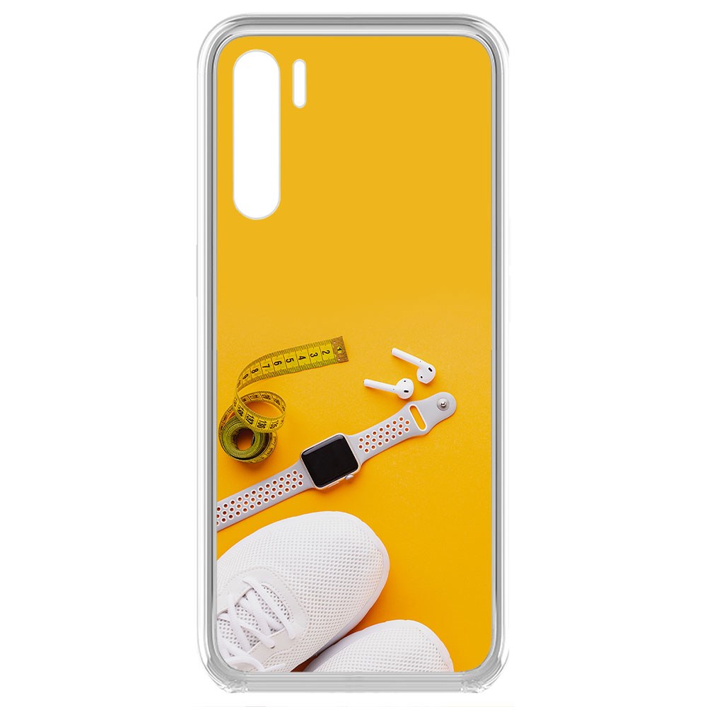 

Чехол-накладка Krutoff Clear Case Кроссовки женские Фитнес для Oppo Reno3 international