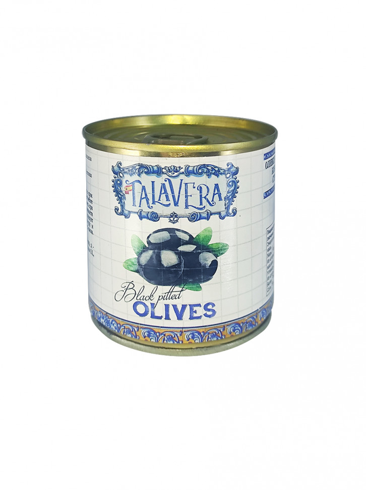 

Оливки Talavera черные, без косточек, 212 г