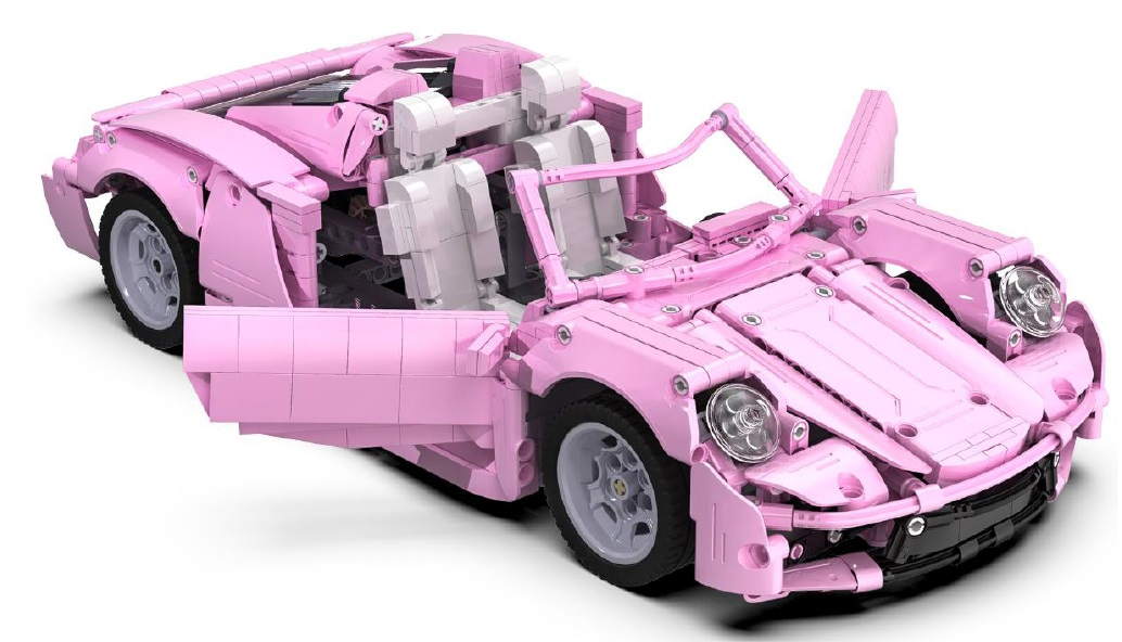 фото Конструктор double eagle автомобиль розовый на р/у 1176 деталей арт. c61029w