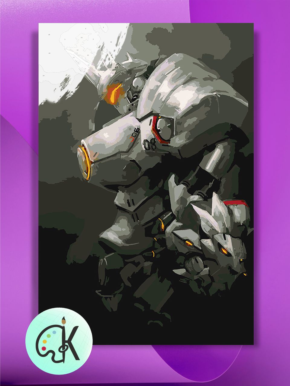 

Картина по номерам на холсте Культура Цвета Overwatch - Reinhardt В профиль, 40 х 60 см, Overwatch - Reinhardt В профиль