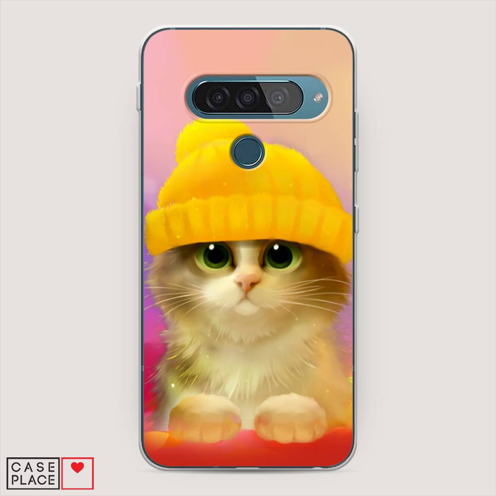 

Чехол Awog "Котенок в желтой шапке" для LG G8s ThinQ, 84050-2