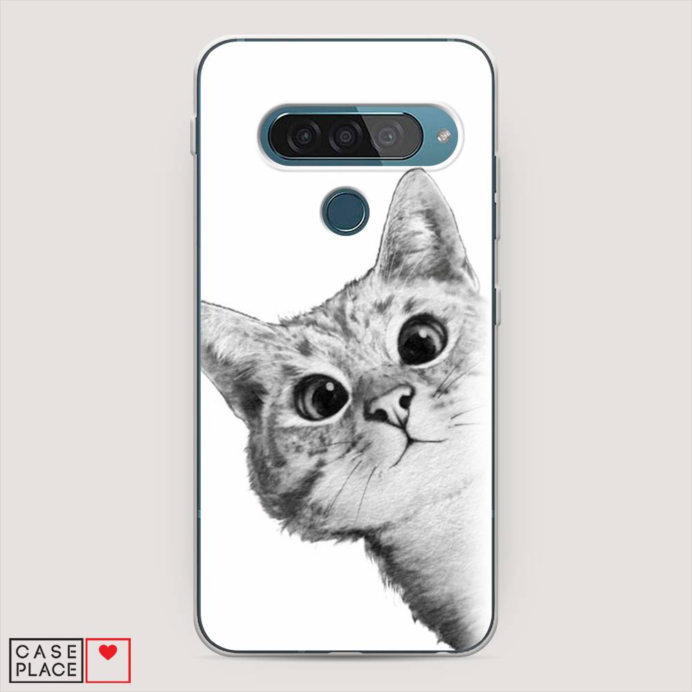 

Чехол Awog "Кот рисунок черно-белый" для LG G8s ThinQ, 84050-1