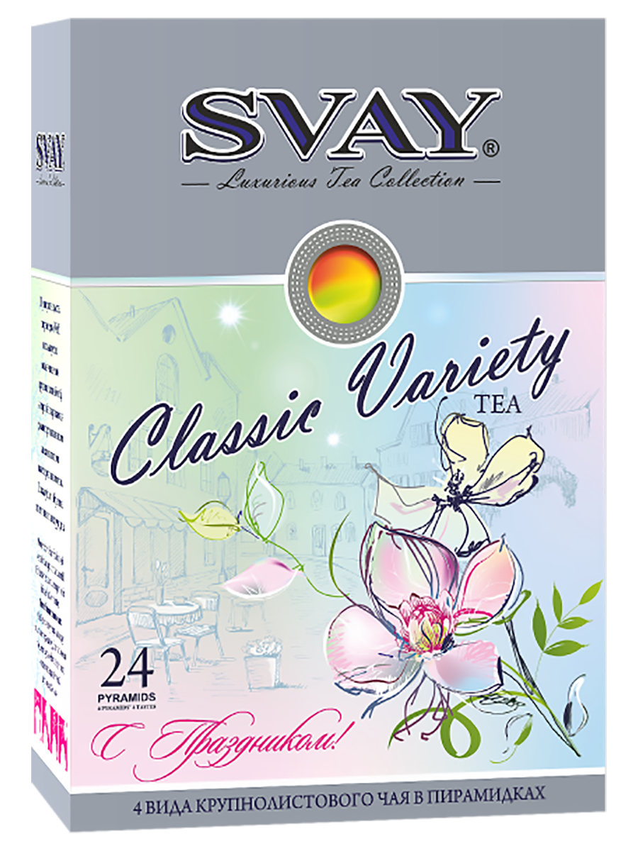 

Чай Classic Variety Spring, 24 пирамидки, Svay