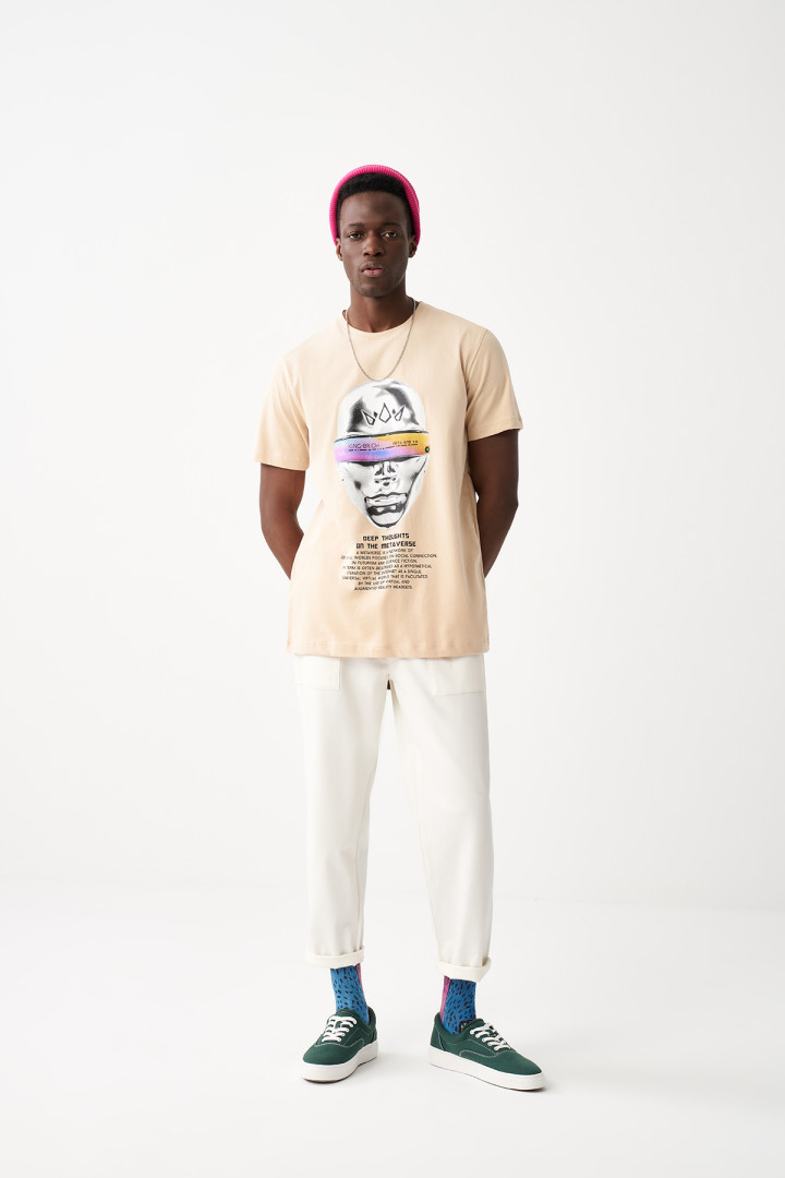 

Футболка мужская King Brich T-SHIRT1311 желтая M (товары доставляются из-за рубежа), T-SHIRT1311