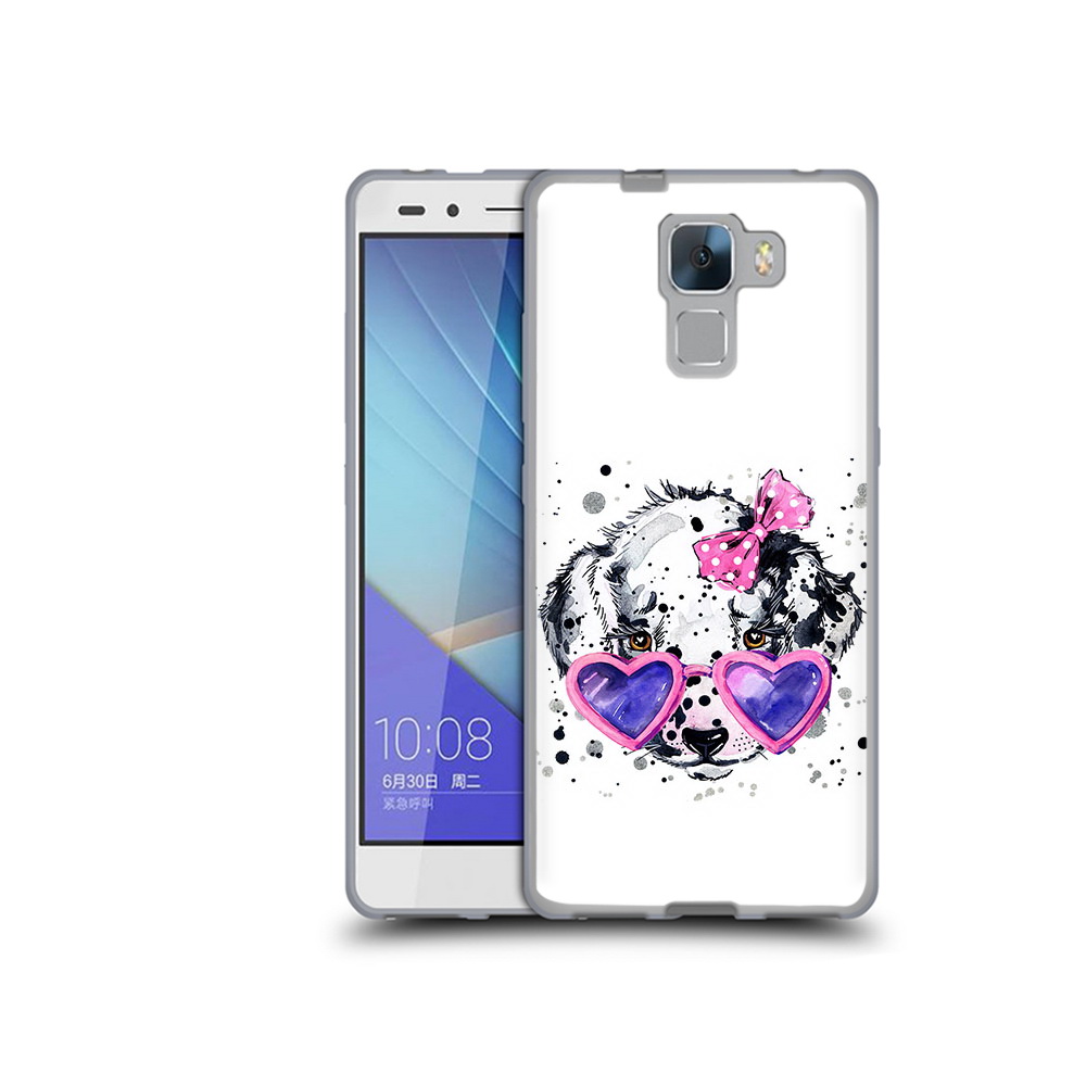 

Чехол MyPads Tocco для Honor 7 долматинец в очках (PT28758.36.337), Прозрачный, Tocco