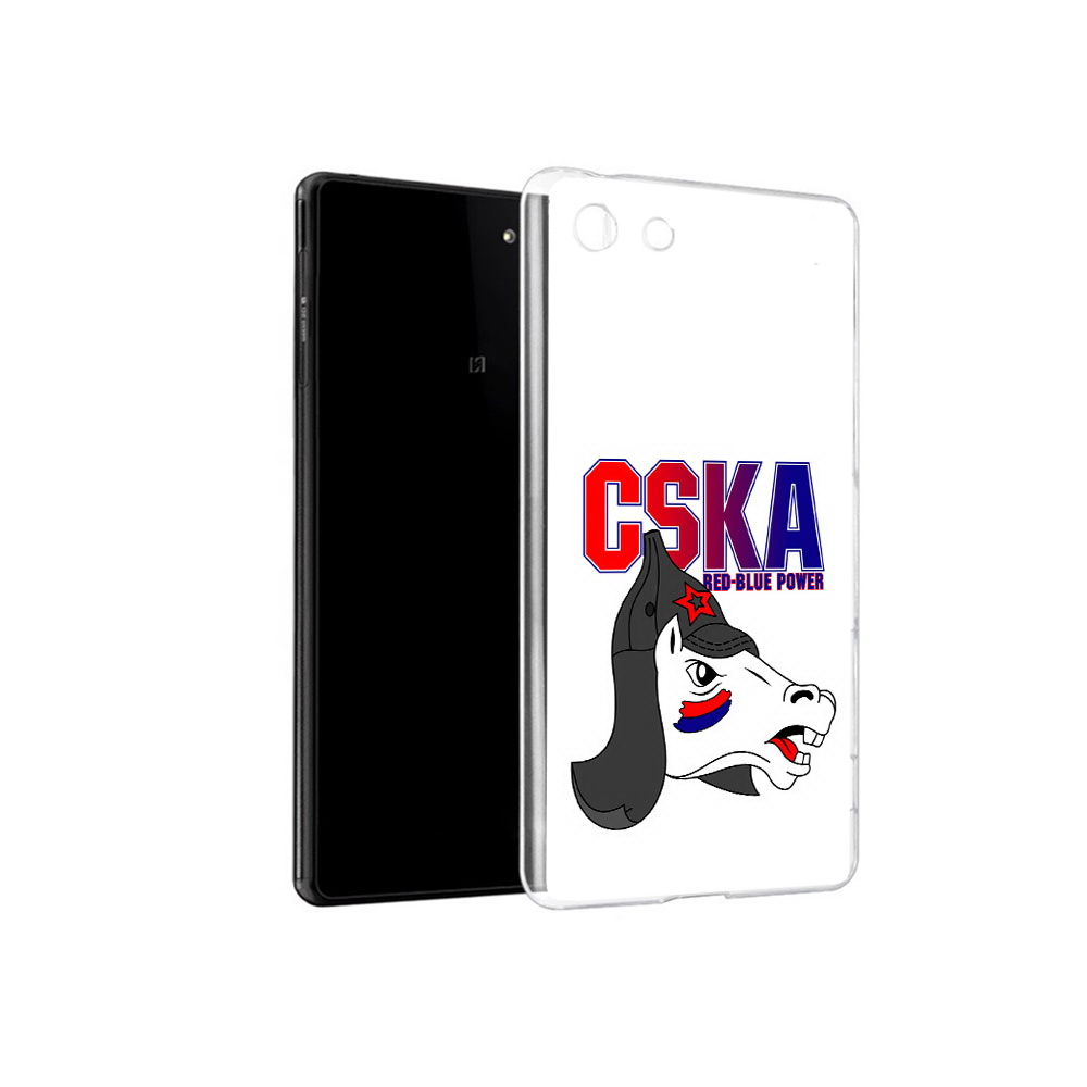 

Чехол MyPads Tocco для Sony Xperia M5 ФК ЦСК лошадка россия (PT16167.241.179), Прозрачный, Tocco