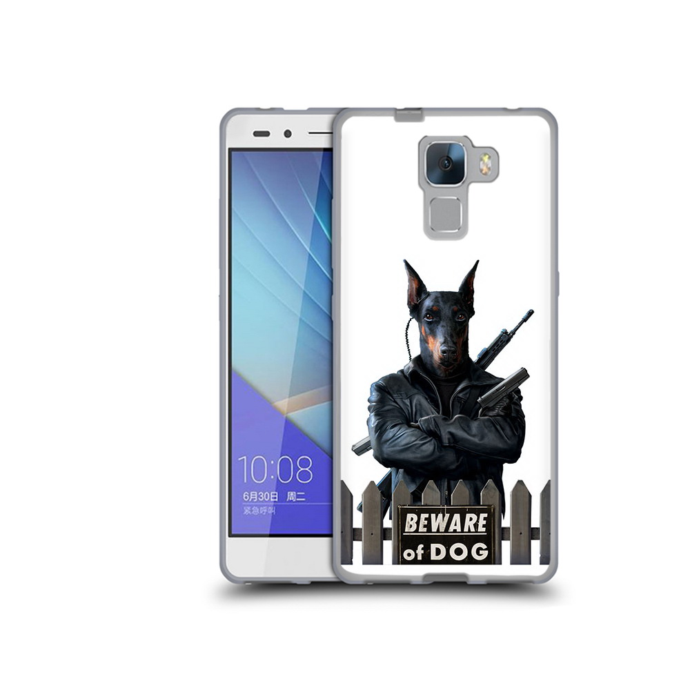 

Чехол MyPads Tocco для Honor 7 доберман (PT28758.36.332), Прозрачный, Tocco