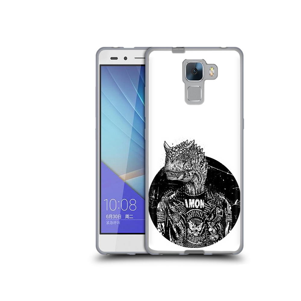 

Чехол MyPads Tocco для Honor 7 динозавр в куртке (PT28758.36.328), Прозрачный, Tocco
