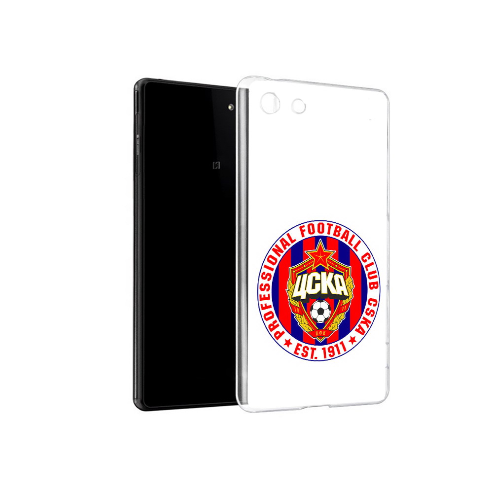 

Чехол MyPads Tocco для Sony Xperia M5 ФК ЦСК логотип (PT16167.241.178), Прозрачный, Tocco