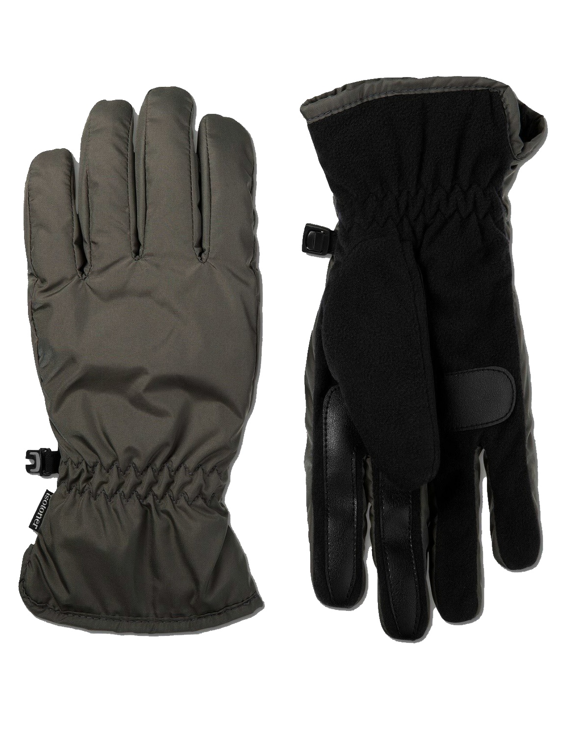 

Перчатки мужские Isotoner TouchScreen серые, Серый;черный, TouchScreen