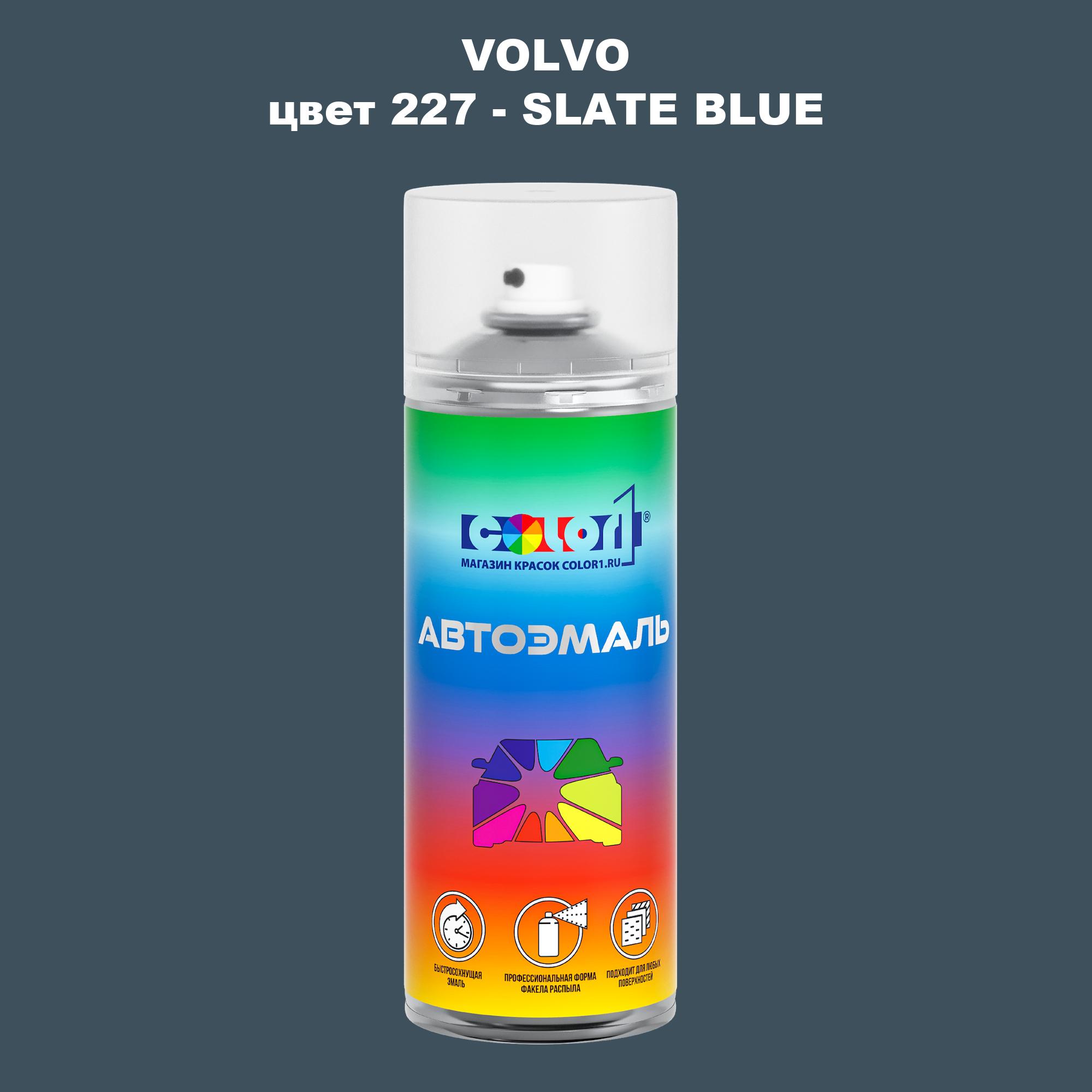 

Аэрозольная краска COLOR1 для VOLVO, цвет 227 - SLATE BLUE, Прозрачный