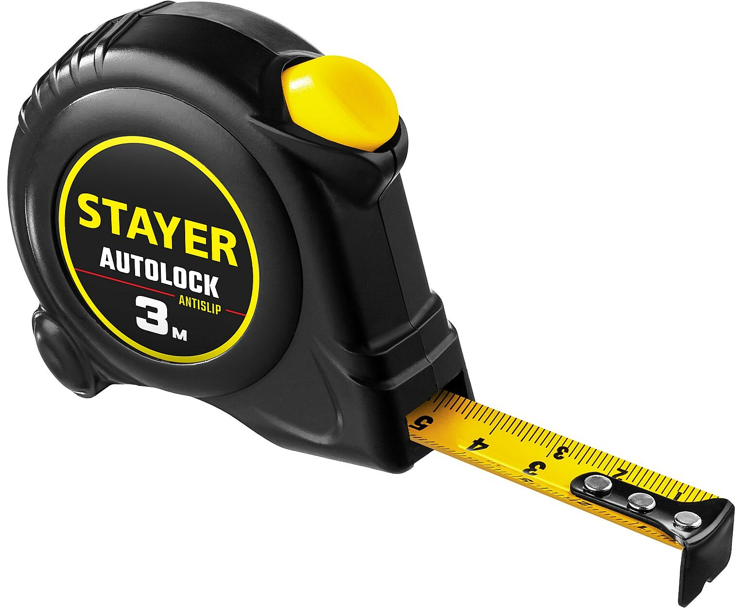 Рулетка STAYER АutoLock 3м/16мм, с автостопом