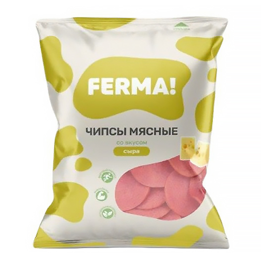 Чипсы Ferma мясные варено-копченые со вкусом сыра 40 г