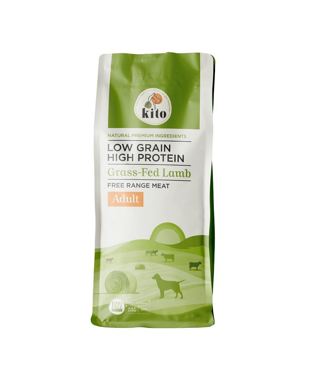 

Сухой корм для собак Kito Adult Dog Food Grass-Fed Lamb, ягненок, 2,5 кг