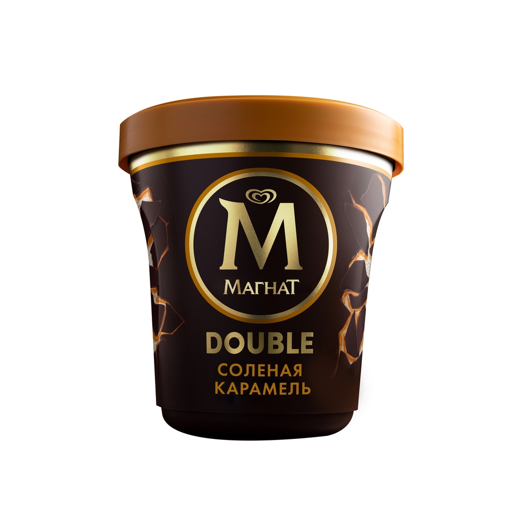 Мороженое Магнат Double Соленая Карамель сливочное бзмж 310 г