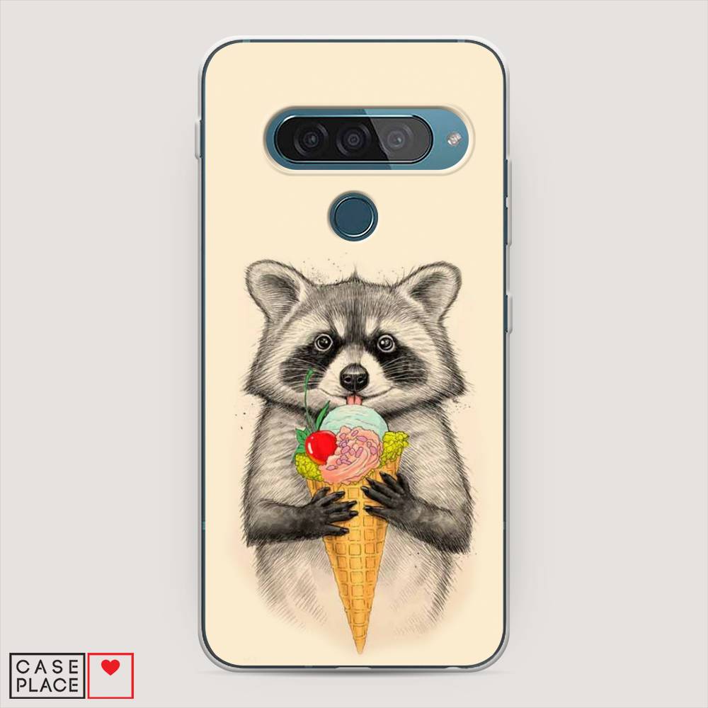 

Чехол Awog "Енот с мороженым" для LG G8s ThinQ, 84050-10