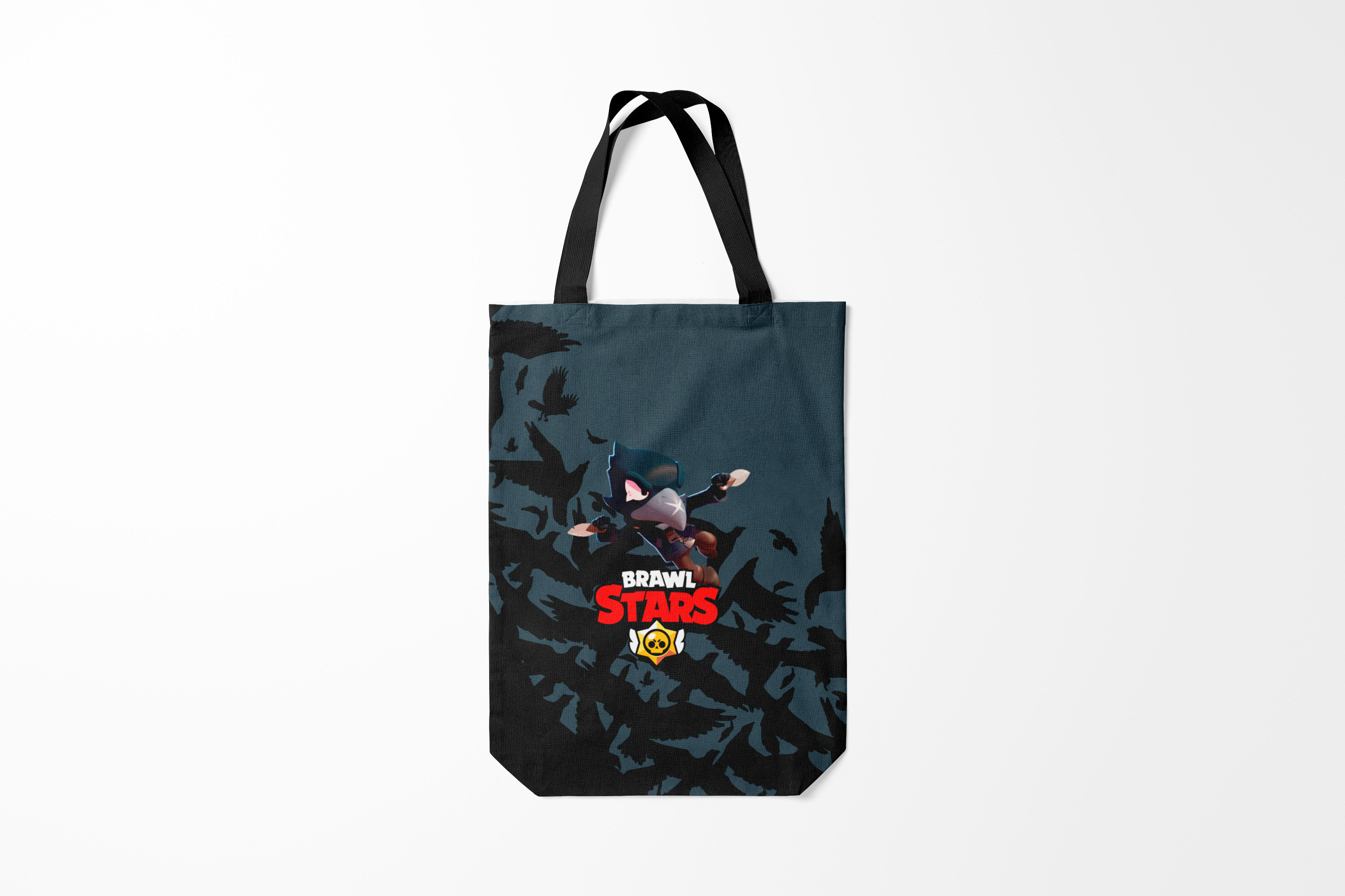 

Сумка шoппер унисекс Burnettie Brawl Stars Crow, черный, Brawl Stars Crow