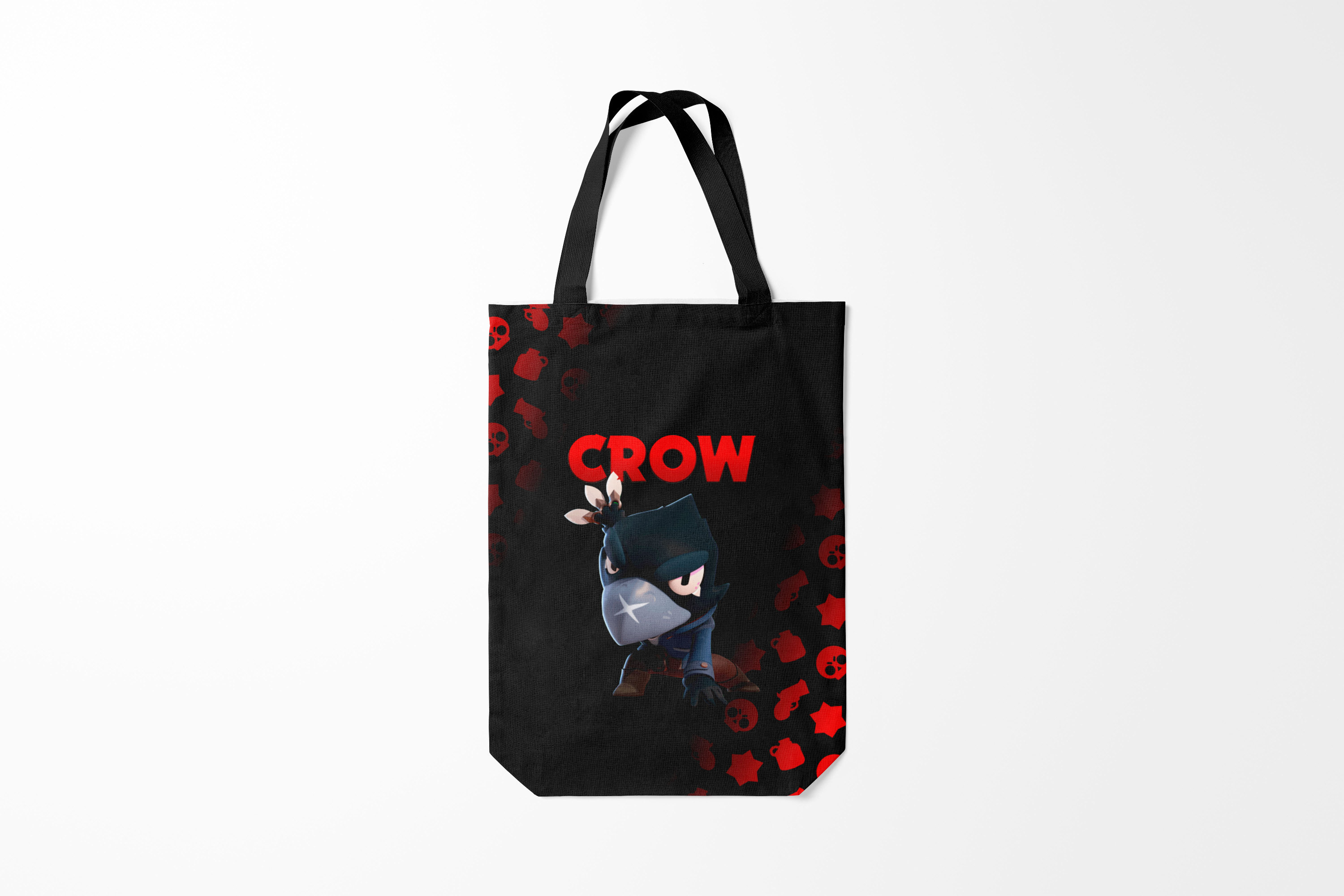 

Сумка шoппер унисекс Burnettie Brawl Stars Crow, коричневый; красный, Brawl Stars Crow