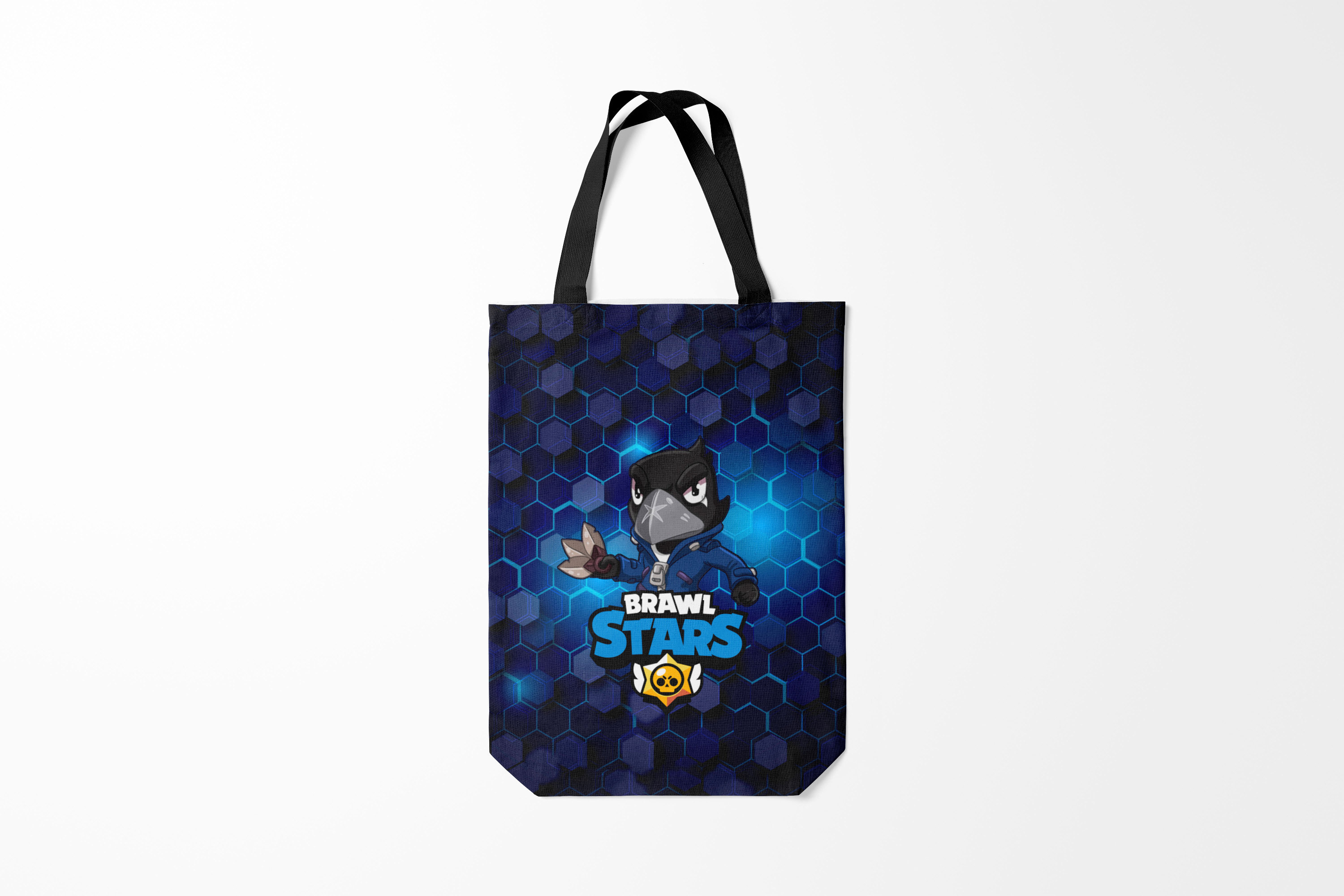

Сумка шoппер унисекс Burnettie Brawl Stars Crow, черный; красный, Brawl Stars Crow
