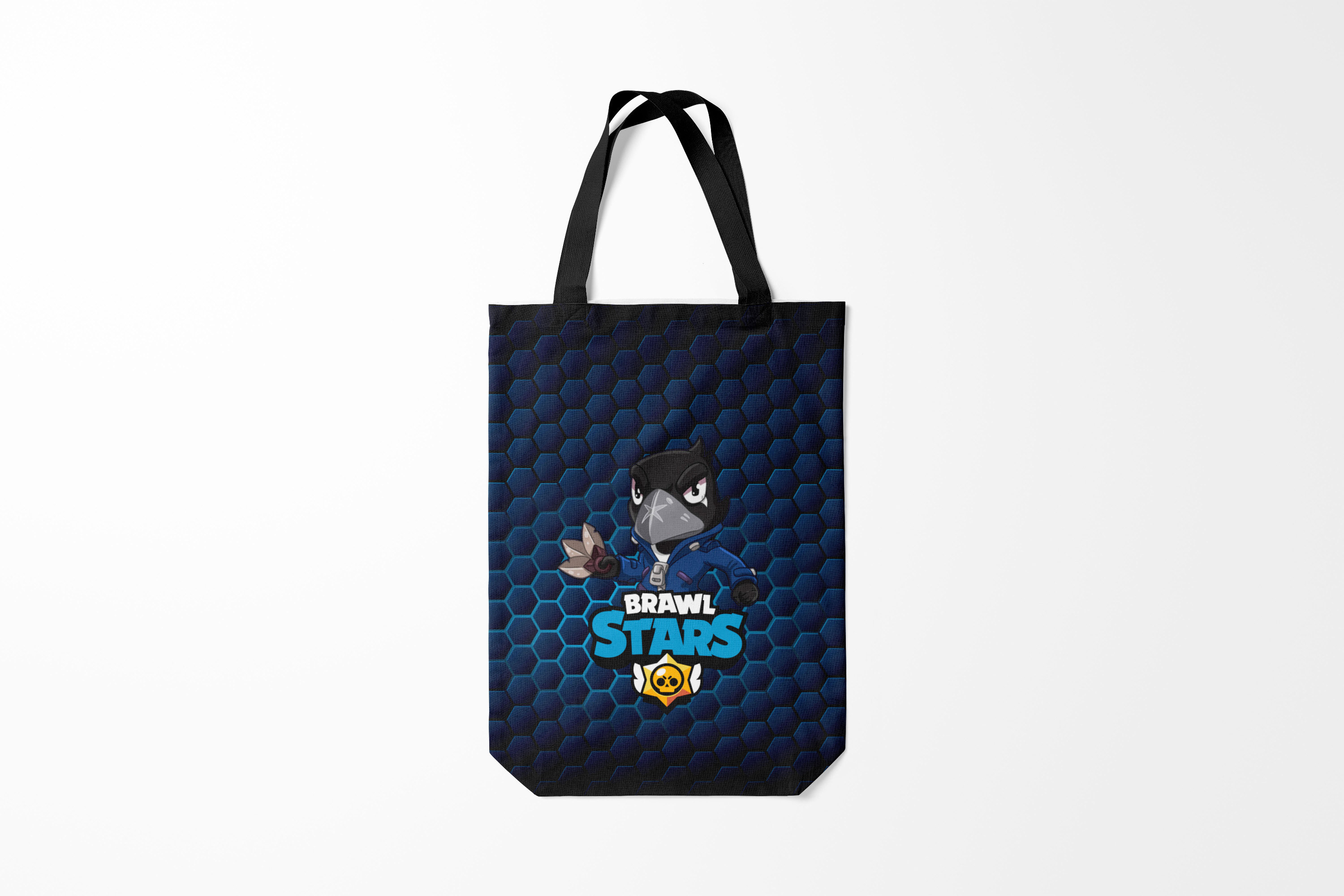 

Сумка шoппер унисекс Burnettie Brawl Stars Crow, черный; красный, Brawl Stars Crow