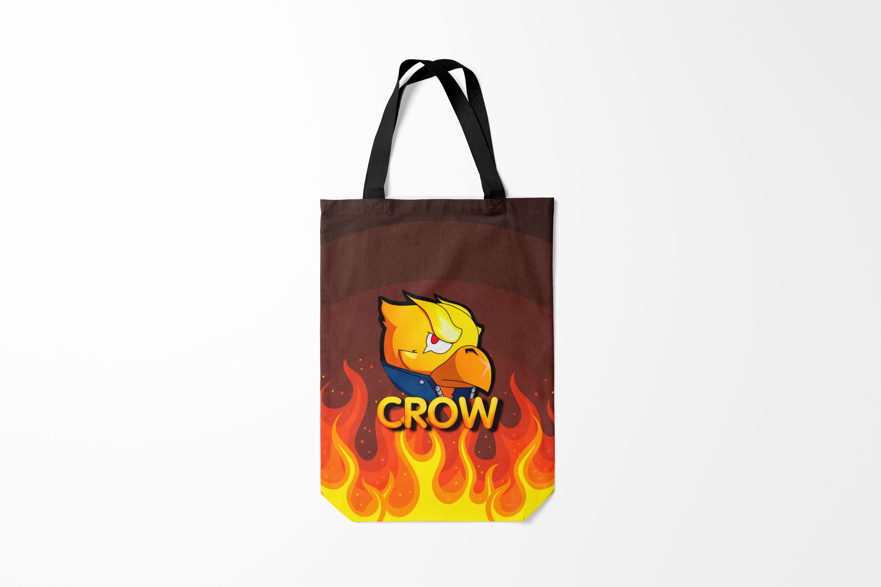

Сумка шoппер унисекс Burnettie Brawl Stars CROW, черный; красный, Brawl Stars CROW