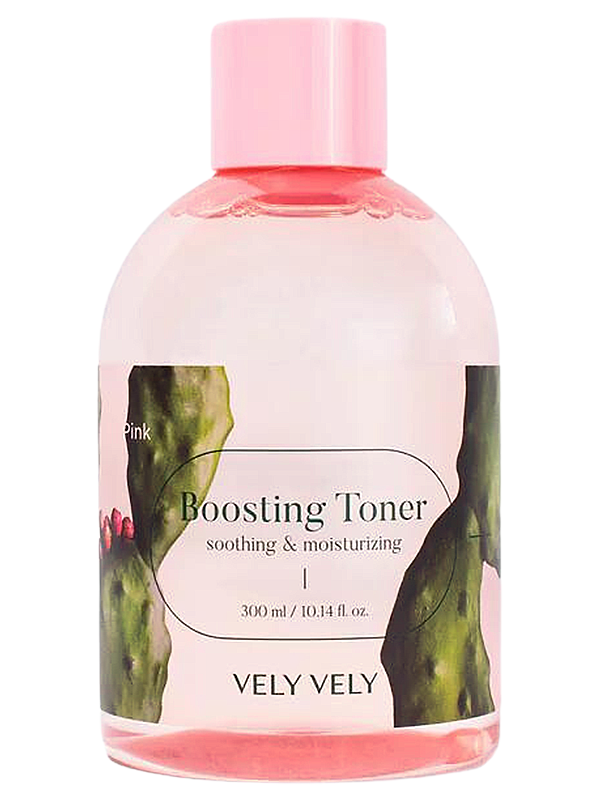 Увлажняющий тонер-бустер с экстрактом опунции Vely Vely Pink Boosting Toner 300 мл