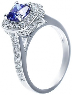 

Кольцо из серебра с фианитом р. 17,5 Джей Ви SL31656C1_001_WG, SL31656C1_001_WG