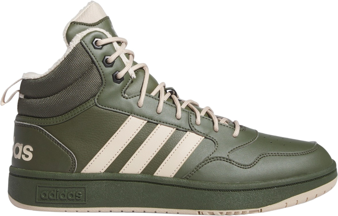 

Кеды мужские Adidas HOOPS 3.0 MID WTR зеленые 9 UK, Зеленый, HOOPS 3.0 MID WTR