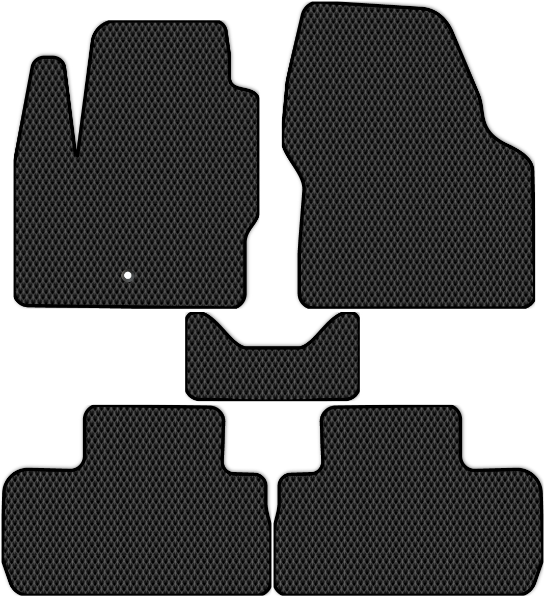 

Коврики ЭВА в салон для Land Rover Freelander 2 (L359) 2006 - 2014, 5 шт. черный, 3102-S5YLT-H