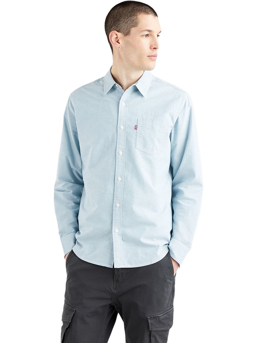 

Рубашка мужская Levi's 85748-0110 голубая S, 85748-0110