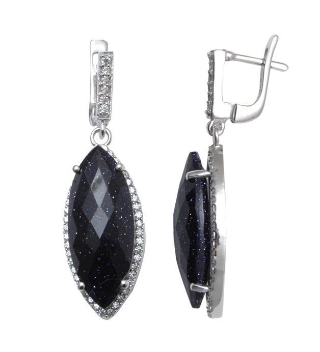 

Серьги из серебра с авантюрином Balex Jewellery 2410931610, 2410931610