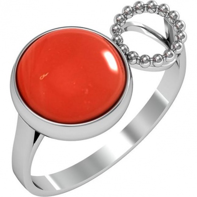 

Кольцо из серебра с сердоликом р. 19,5 ПРИВОЛЖСКИЙ ЮВЕЛИР 281831-SR, 281831-SR