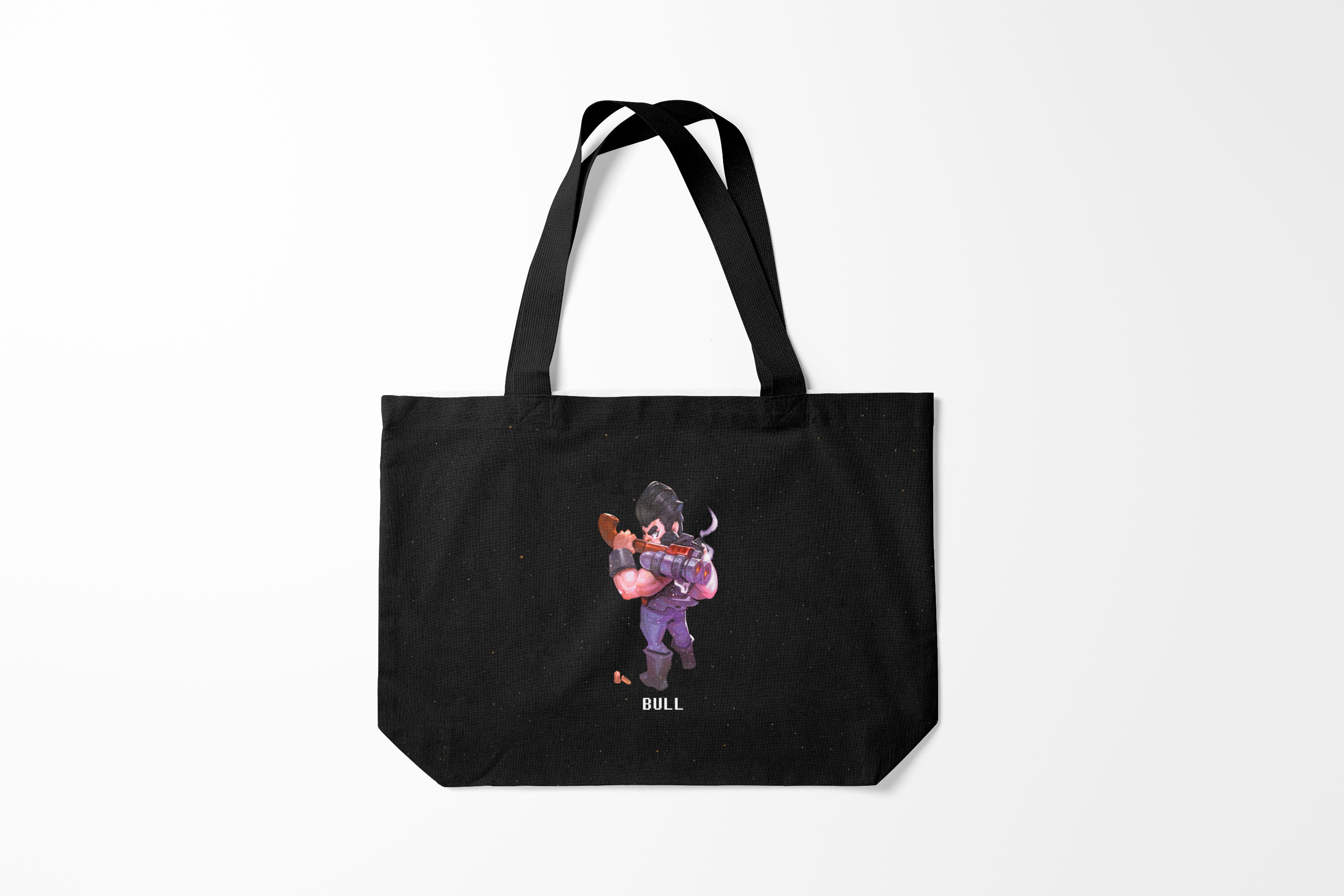 

Сумка шoппер унисекс Burnettie Brawl Stars BIBI., черный, Brawl Stars BIBI.