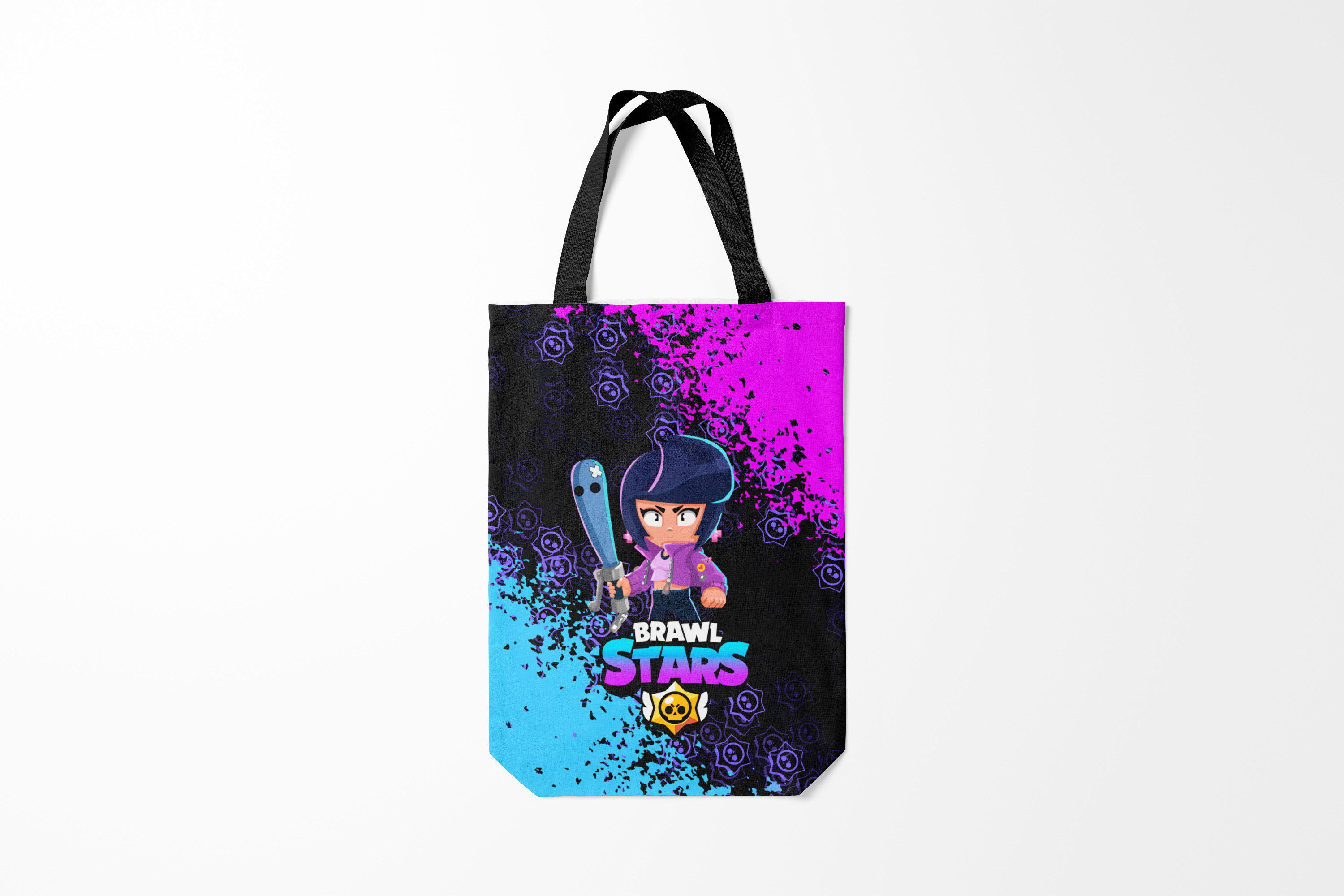 

Сумка шoппер унисекс Burnettie Brawl Stars BIBI., черный, Brawl Stars BIBI.