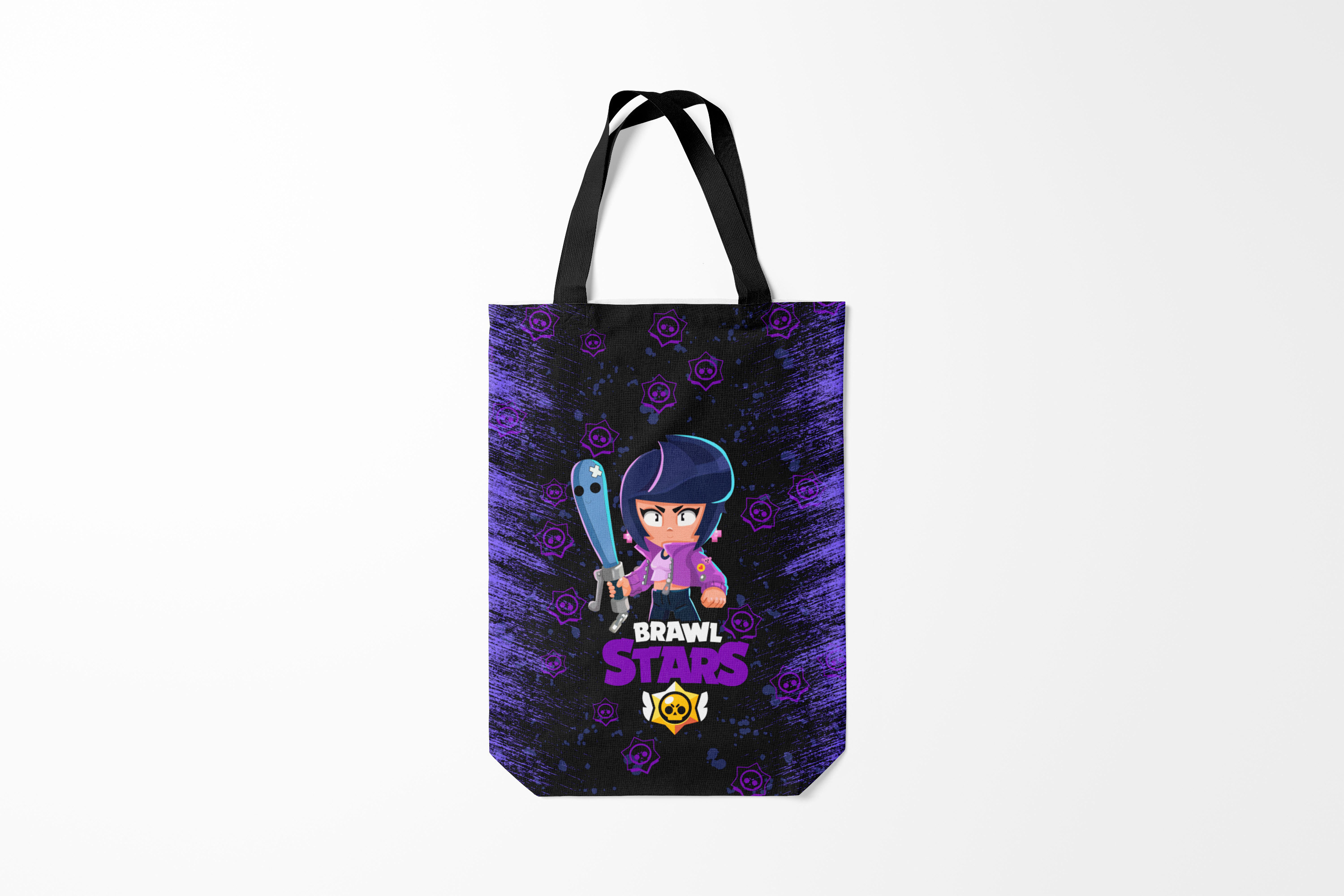 

Сумка шoппер унисекс Burnettie Brawl Stars BIBI., черный; белый, Brawl Stars BIBI.