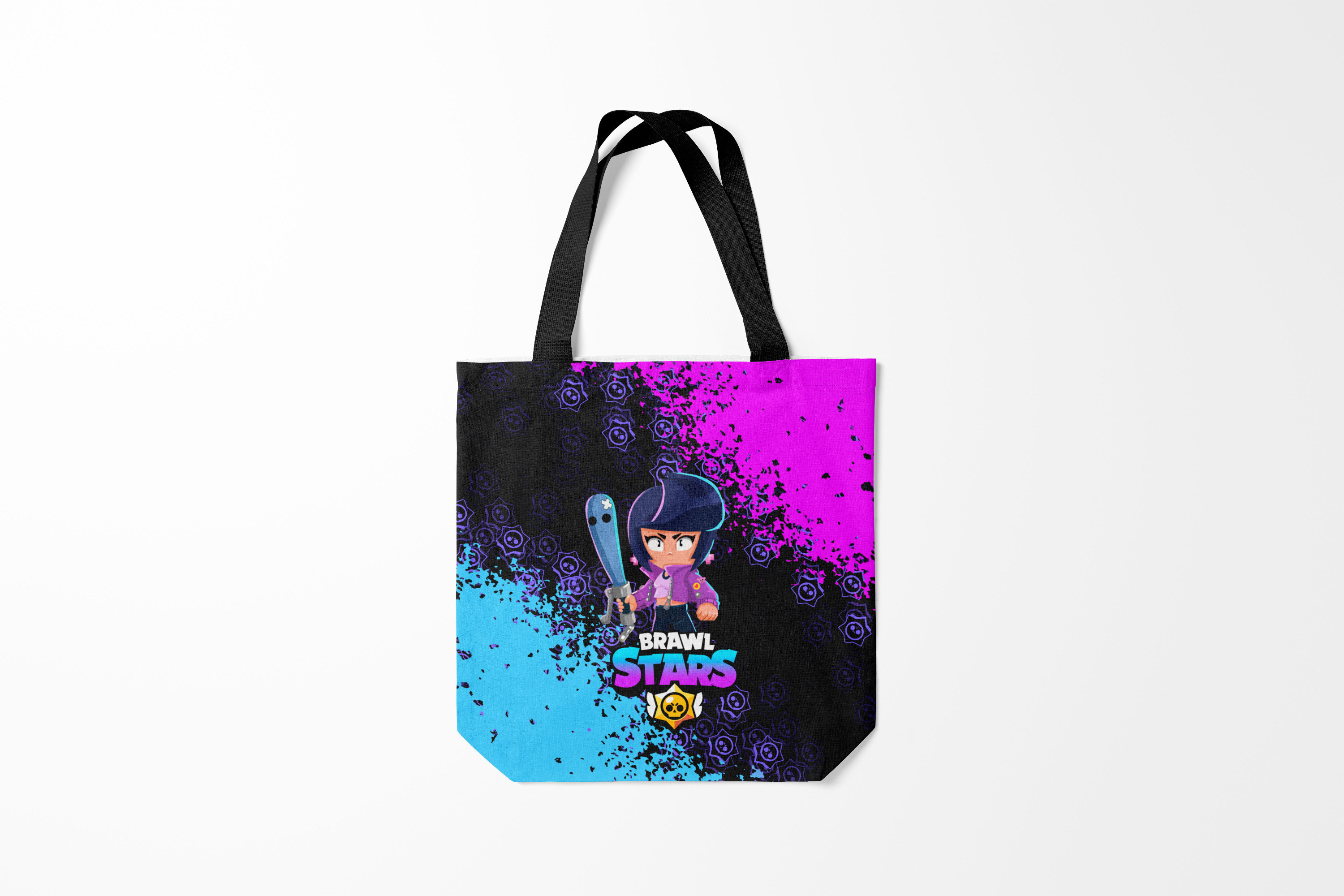 

Сумка шoппер унисекс Burnettie Brawl Stars BIBI., фиолетовый, Brawl Stars BIBI.