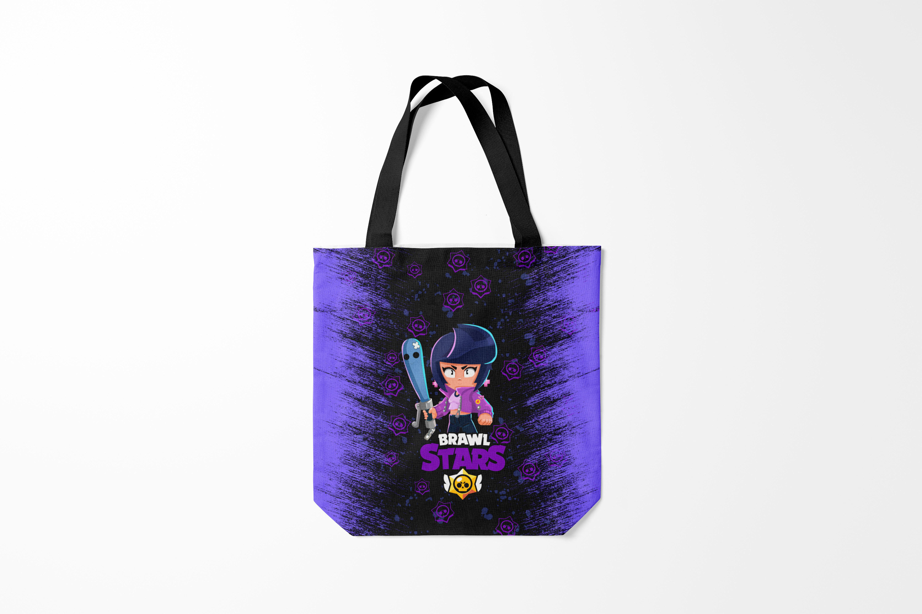 

Сумка шoппер унисекс Burnettie Brawl Stars BIBI., черный, Brawl Stars BIBI.