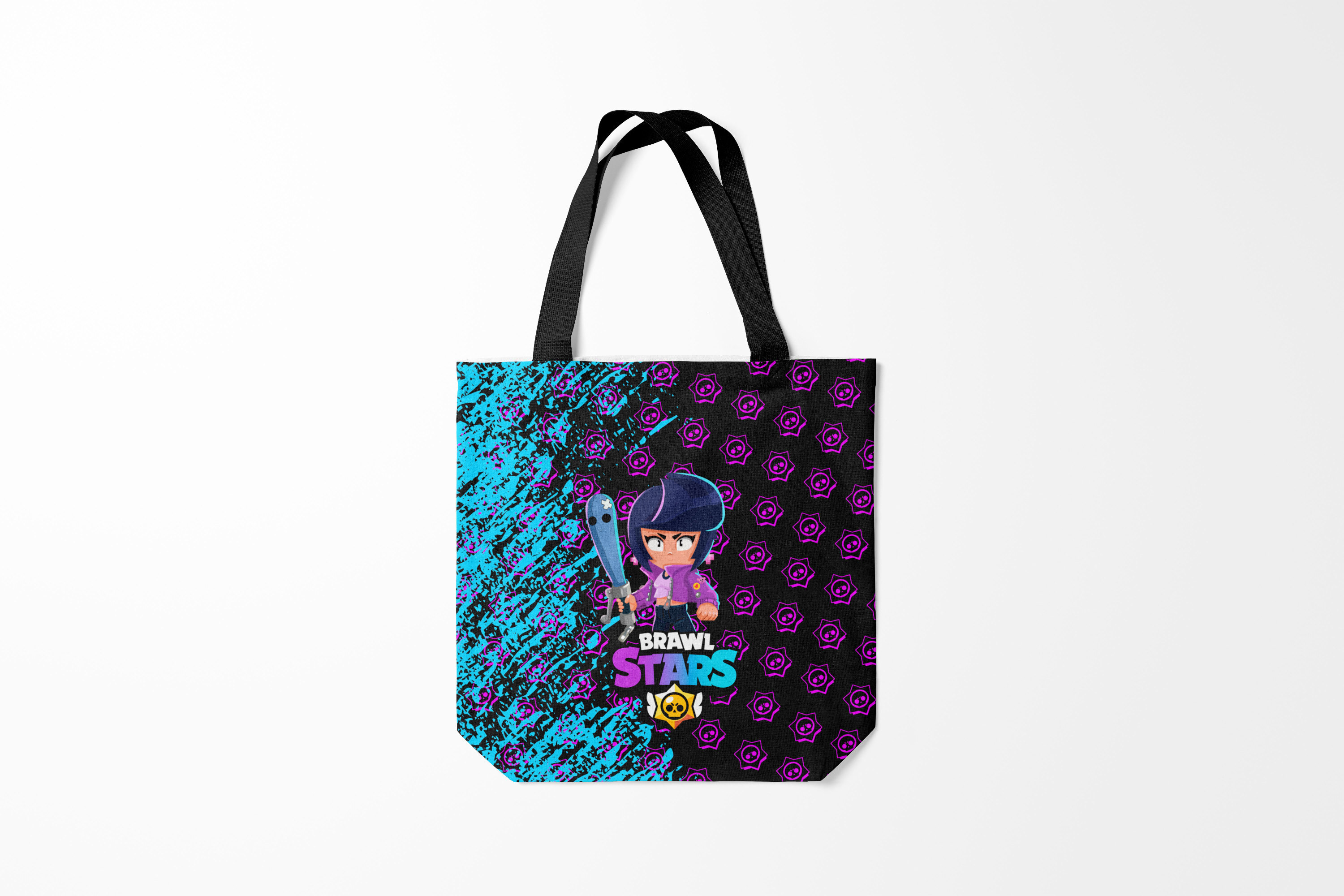 

Сумка шoппер унисекс Burnettie Brawl Stars BIBI., черный, Brawl Stars BIBI.