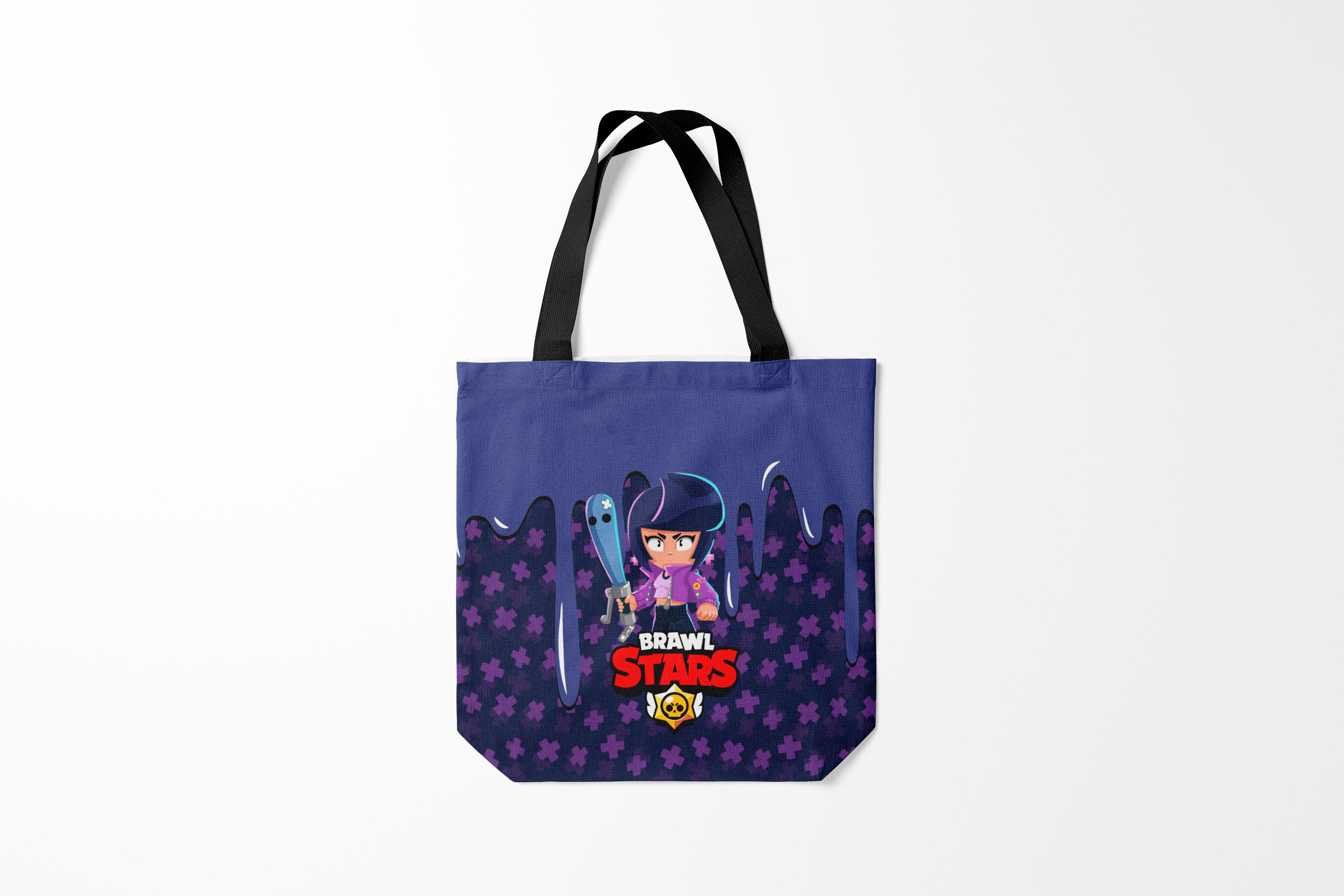 

Сумка шoппер унисекс Burnettie Brawl Stars BIBI., черный, Brawl Stars BIBI.