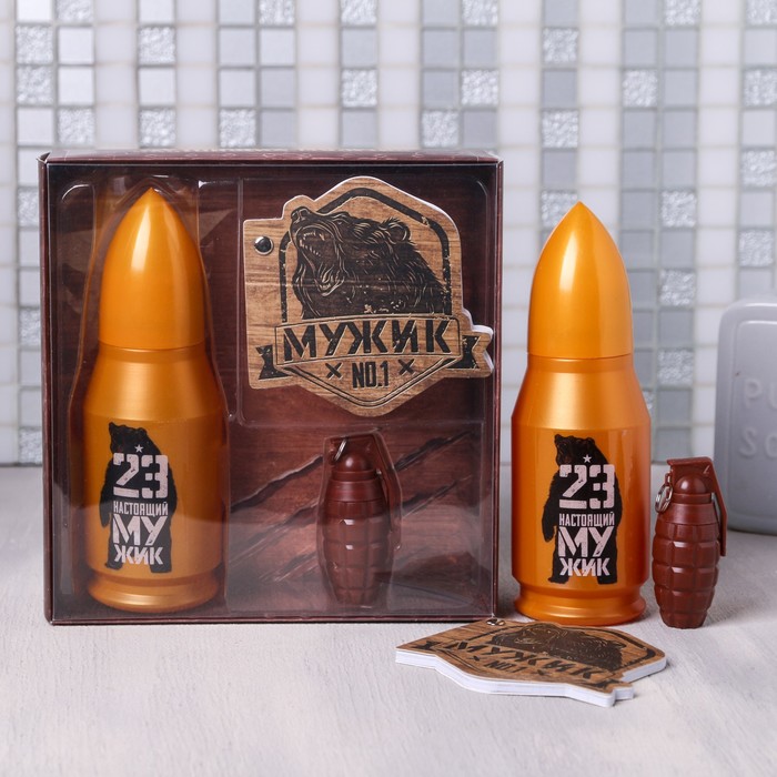 

Подарочный набор Чистое счастье С Днем Настоящих Мужчин, гель 200 мл, ручка, блокнот, "С Днем Настоящих Мужчин", гель 200 мл, ручка, блокнот