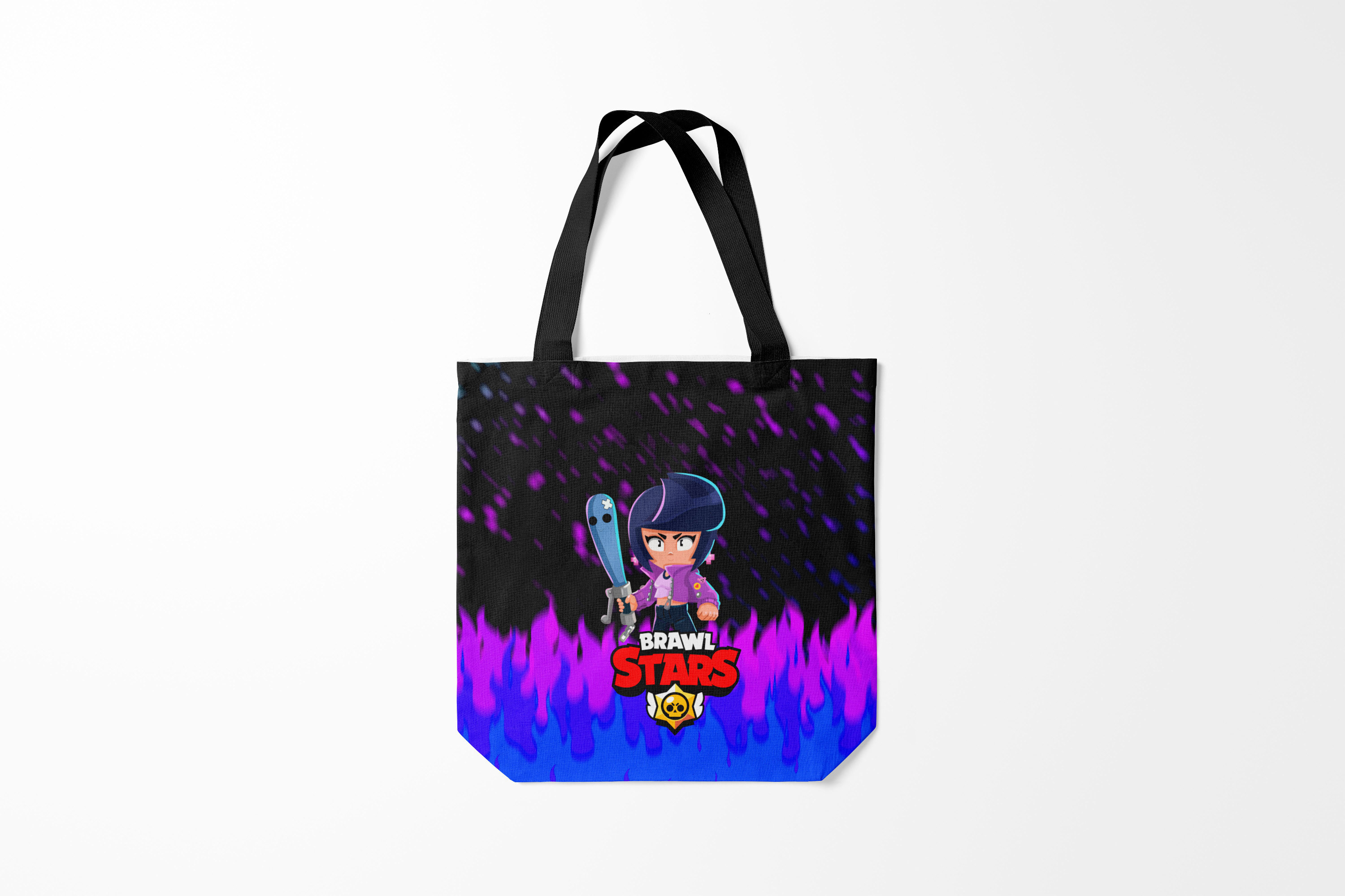 

Сумка шoппер унисекс Burnettie Brawl Stars BIBI., черный, Brawl Stars BIBI.