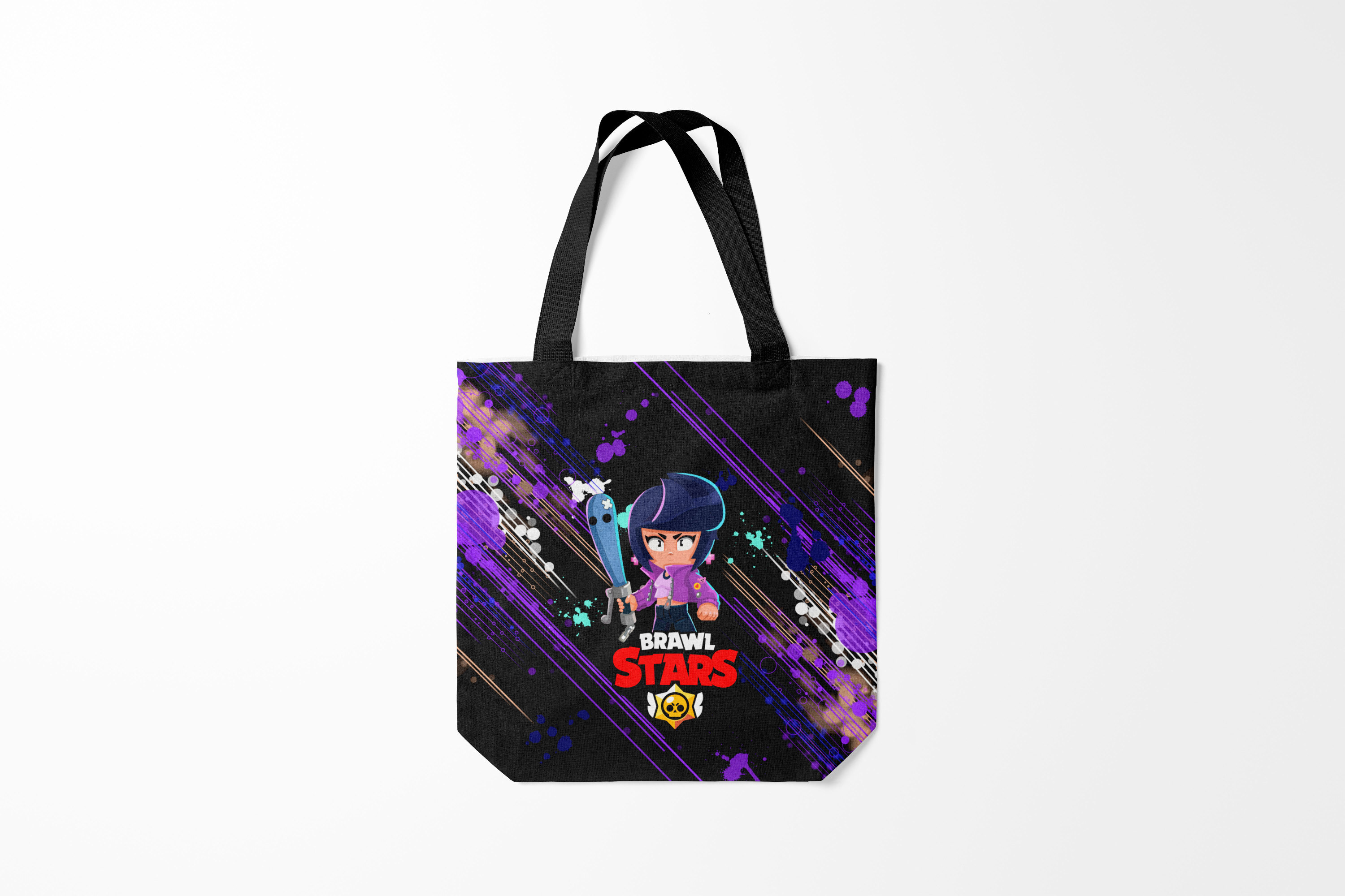 

Сумка шoппер унисекс Burnettie Brawl Stars BIBI., фиолетовый, Brawl Stars BIBI.