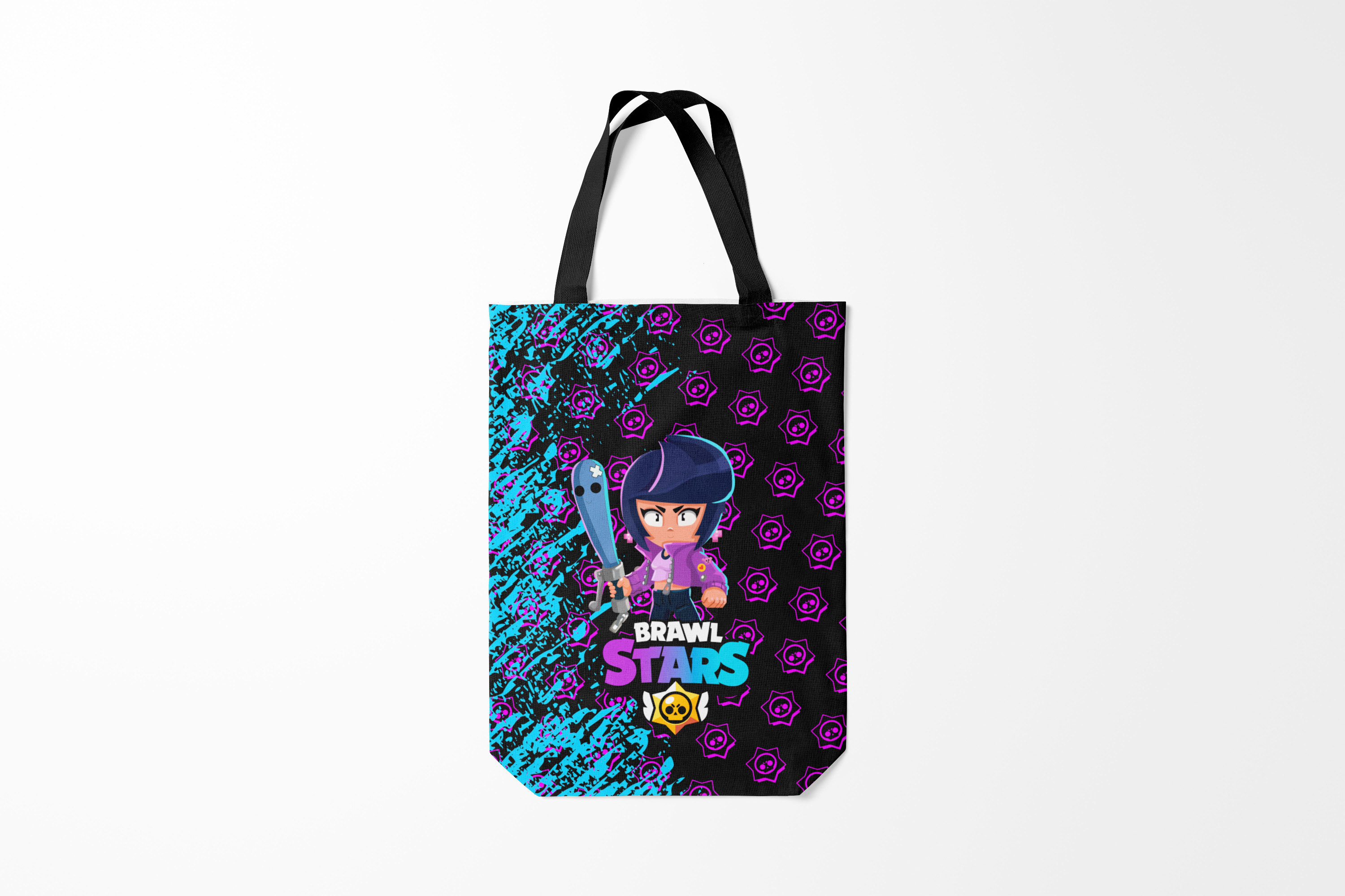 

Сумка шoппер унисекс Burnettie Brawl Stars BIBI., черный, Brawl Stars BIBI.