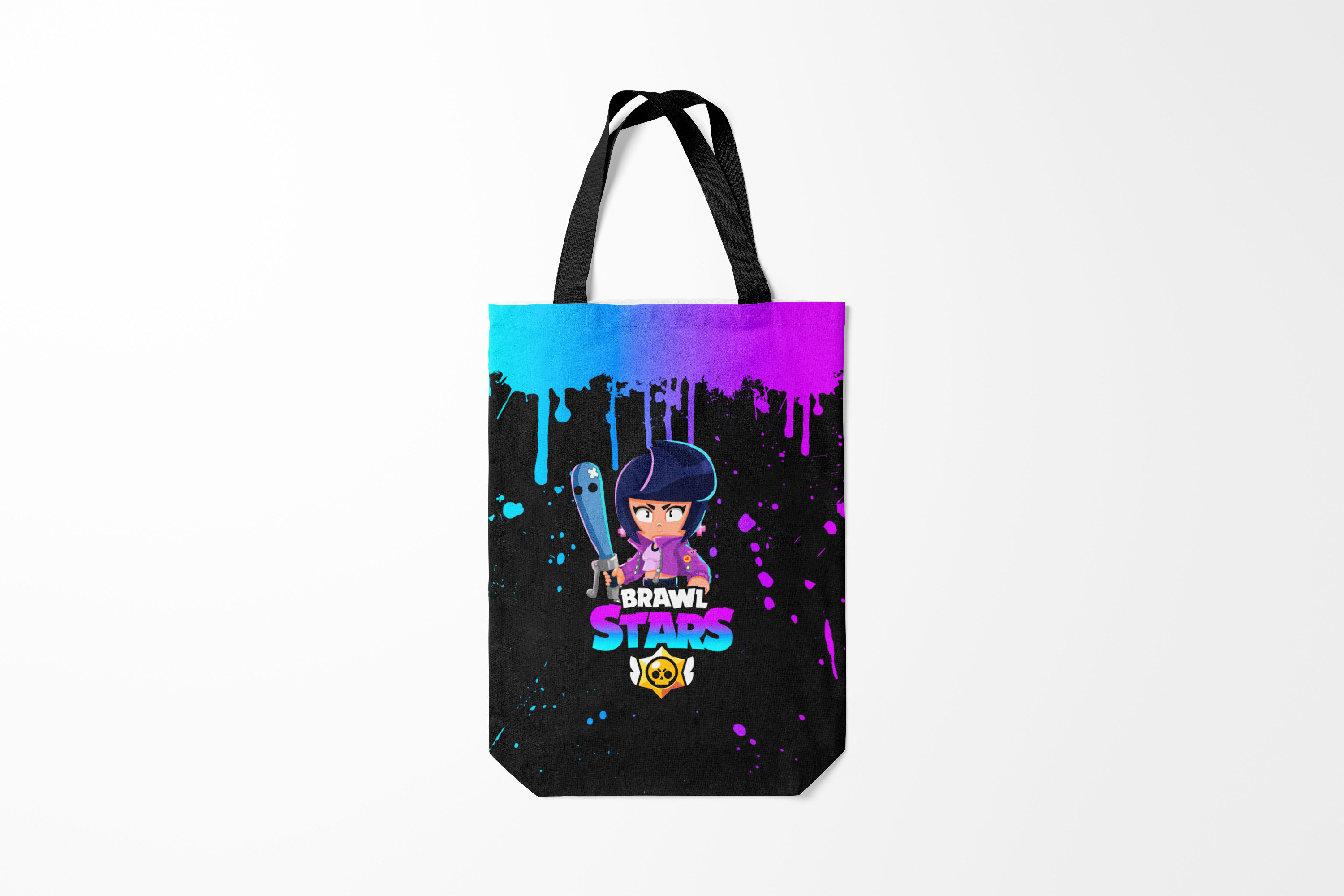 

Сумка шoппер унисекс Burnettie Brawl Stars BIBI, разноцветный, Brawl Stars BIBI