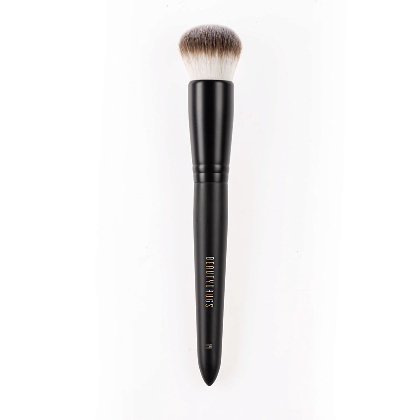 Кисть для тональной основы Beautydrugs Makeup Brush 14 Foundation Brush черная кисть для тональной основы pastel profashion foundation brush 02