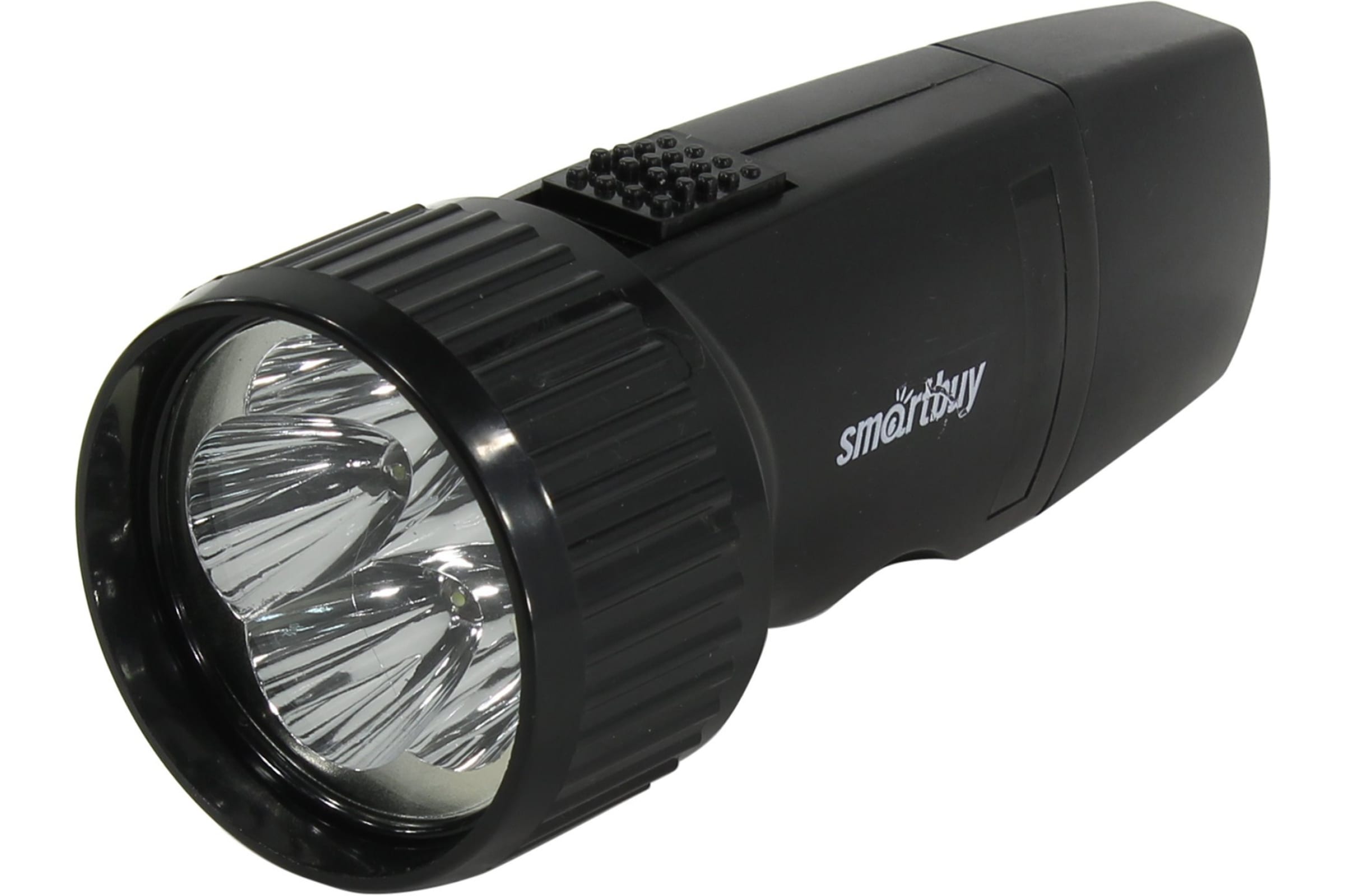 Аккумуляторный светодиодный фонарь 5 LED Smart Buy SBF-44-B черный, прямая зарядка